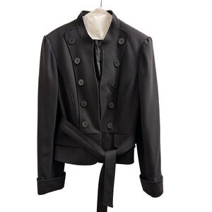Nine West Black Double-Breasted Blazer